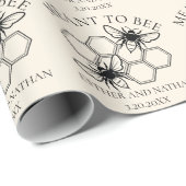 Meant to Bee Wedding Geschenkpapier (Rolleneckpunkt)