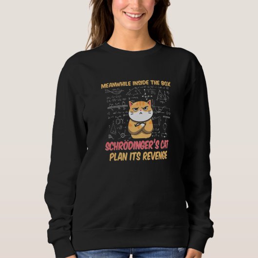 Meanwhile Inside The Box  Schrödinger's Cat Sweatshirt (Vorderseite)