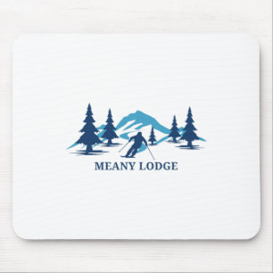 Meany Lodge Washington Skigebiet Skifahren Skifahr Mousepad