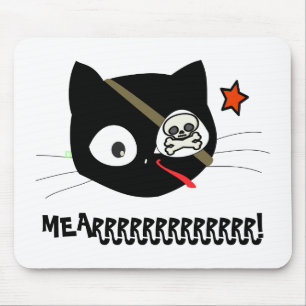 MEARRRRRRRRRRRRR! Piratenkatze-Mauspad Mousepad
