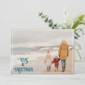 Meas & Greetings Feiertagskarte (Stehend Vorderseite)