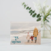 Meas & Greetings Feiertagspostkarte (Stehend Vorderseite)