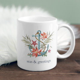 Meas & Greetings | Nautische Weihnachten Kaffeetasse