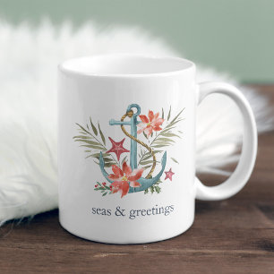 Meas & Greetings   Nautische Weihnachten Kaffeetasse