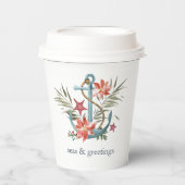 Meas & Greetings | Nautische Weihnachten Pappbecher (Vorderseite)