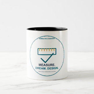 Measure Dream Design Frauen Ingenieurin Zweifarbige Tasse