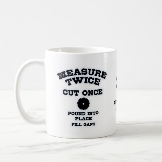 Measure Twice IV Kaffeetasse (Links)