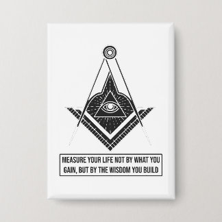 Measure Your Life by Wisdom | Inspirational Quote Button