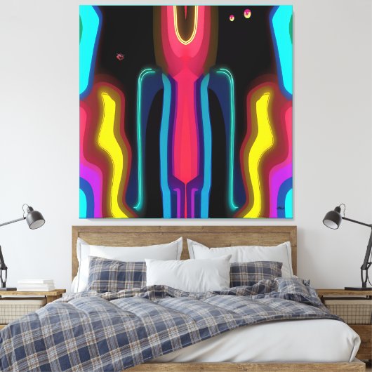 Measuring the Difference Between Doing and Saying Leinwanddruck (Insitu (Schlafzimmer))