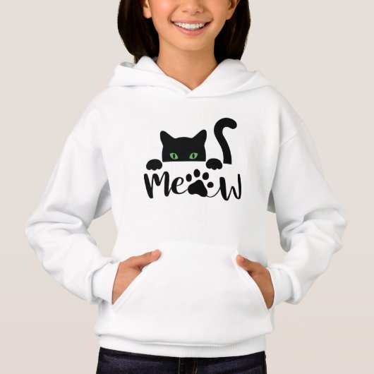 Meat Cat Quote Hoodie (Vorderseite)