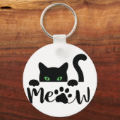 Meat Cat Quote Schlüsselanhänger (Vorderseite)