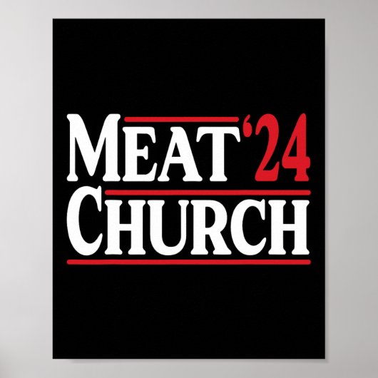 Meat Church 24 Bbq Poster (Vorne)