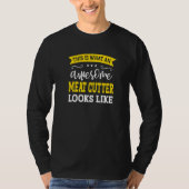 Meat Cutter Job Title Employee Funny Worker Meat C T-Shirt (Vorderseite)