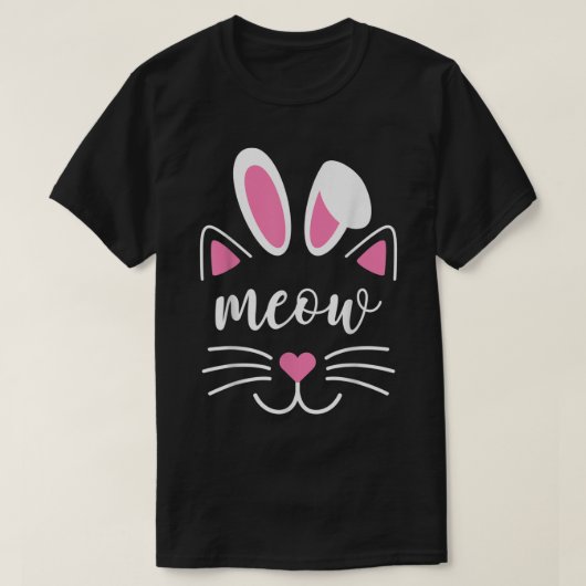 Meat Face Oster Day Bunny Ears Shirt Funny Ca (Design vorne)