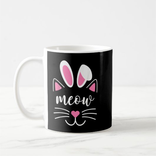 Meat Face Oster Day Bunny Ears Shirt Funny Ca Kaffeetasse (Links)
