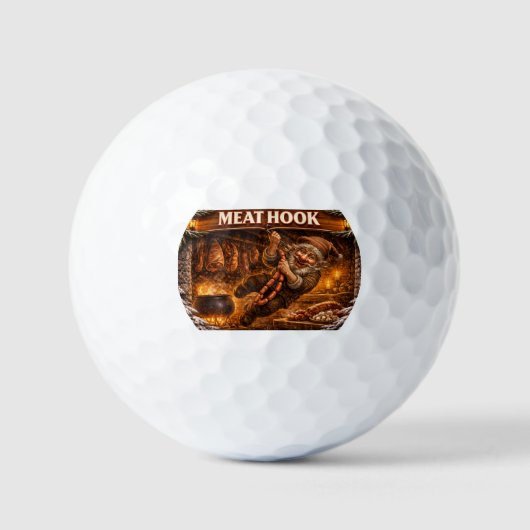 Meat Hook Icelandic Yule Lad Golfball (Vorderseite)