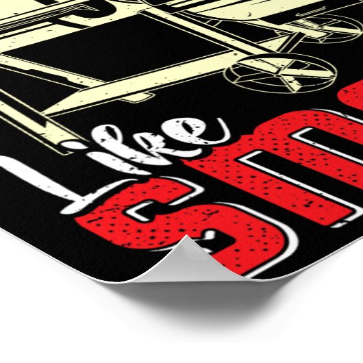 Meat Lover Real Men Smell Like Smoke Funny Men Poster (Ecke)