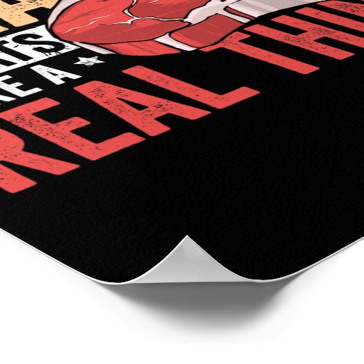 Meat Sweats Are A Real Thing Bbq Enthusiast  Poster (Ecke)