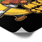 Meat Sweats Kawaii Banana Bbq Tee Poster (Ecke)