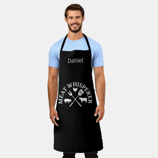 Meat Whisperer Mens Schürze (Getragen)