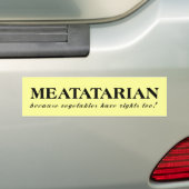 Meatatarian Gemüse-lustiger Autoaufkleber-Spaß Autoaufkleber (Auf Auto)