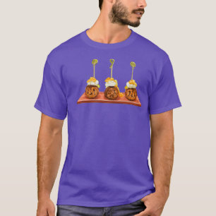 Meatball Appetizer Food Illustration T-Shirt