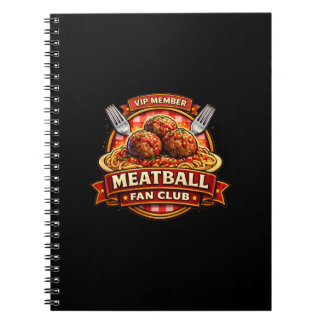 Meatball Fan Club VIP-Mitglied – Retro italienisch Notizblock