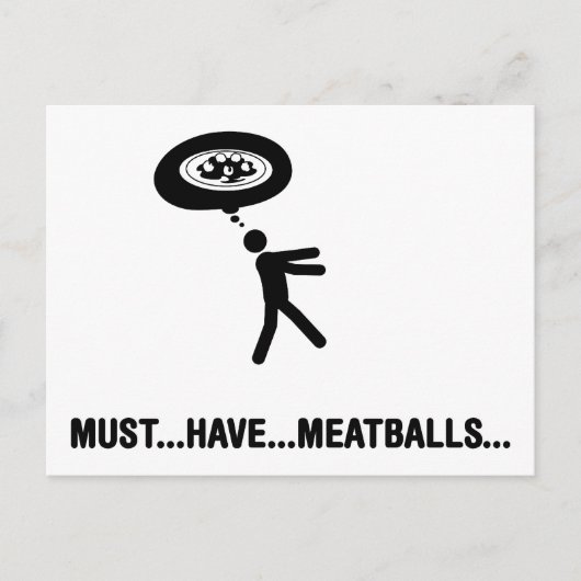 Meatball Lover Postkarte (Vorderseite)