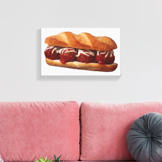 Meatball-Sub Leinwanddruck (Insitu (Wohnzimmer))
