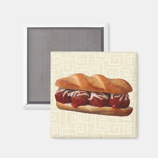 Meatball-Sub Magnet (Vorderseite/Rückseite)