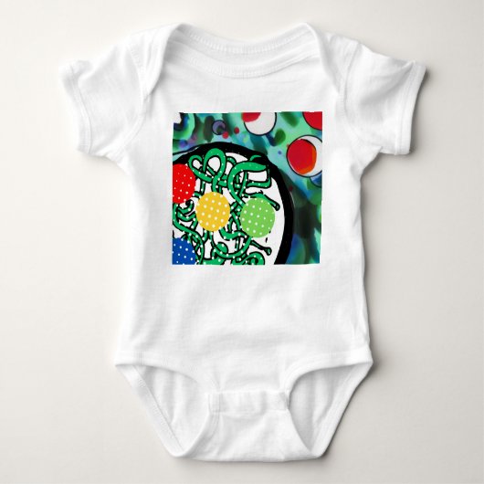 Meatball-Wahnsinn Baby Strampler (Vorderseite)