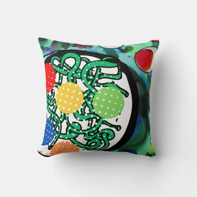 Meatball-Wahnsinn Kissen (Vorderseite)