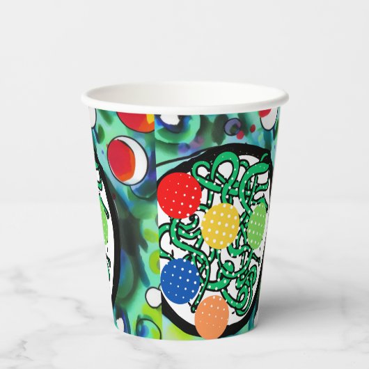 Meatball-Wahnsinn Pappbecher (Rückseite)