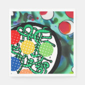 Meatball-Wahnsinn Serviette (Vorderseite)