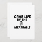 MEATBALLS GRAB LIFE DANKESKARTE (Vorne/Hinten)