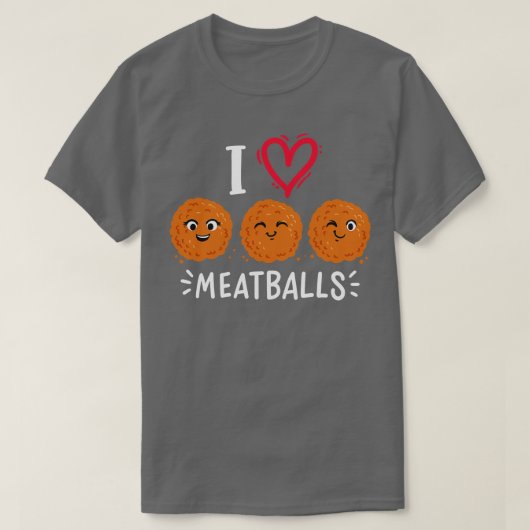 Meatballs Meatball Lover Kawaii T-Shirt (Design vorne)