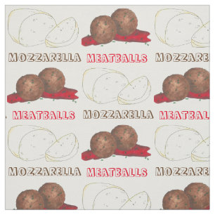 Meatballs Mozzarella Italian Food Cooking Feinschm Stoff