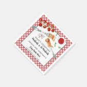 Meatballs Or No Meatballs Gender Reveal Party Serviette (Ecke)