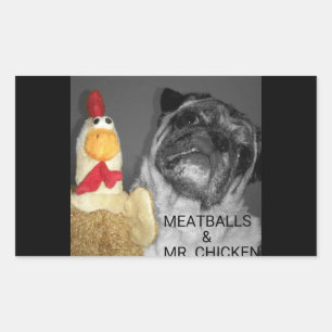 MEATBALLS RECHTECKIGER AUFKLEBER