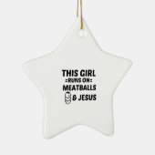 MEATBALLS UND JESUS KERAMIK ORNAMENT (Rechts)