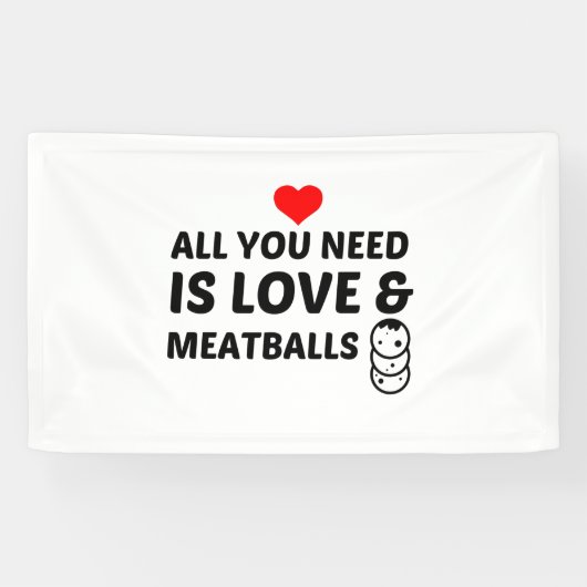 MEATBALLS UND LIEBE BANNER (Horizontal)