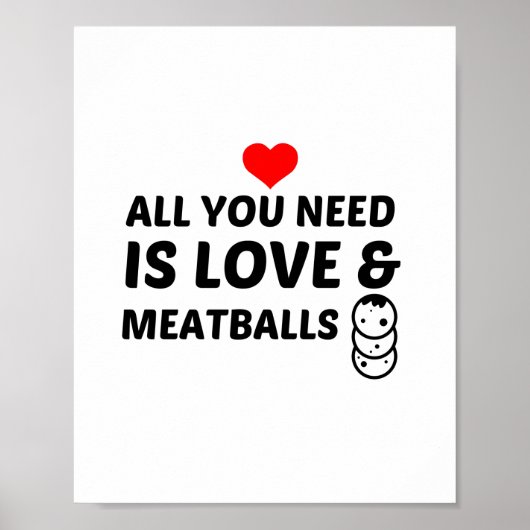 MEATBALLS UND LIEBE POSTER (Vorne)
