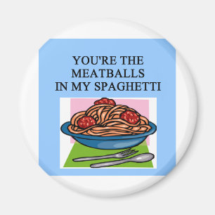 MEATBALLS und Spahgetti Liebhaber Magnet