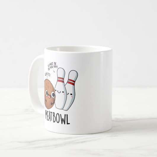 Meatbowl Funny Meatball Pub Kaffeetasse (Vorderseite Links)