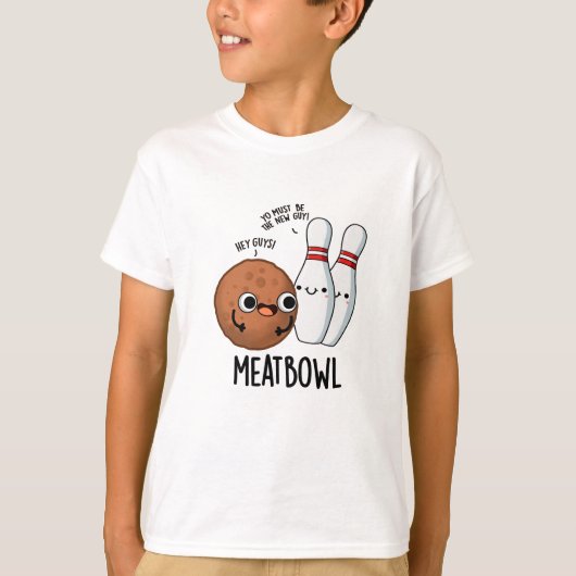 Meatbowl Funny Meatball Pub T-Shirt (Vorderseite)