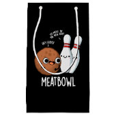 Meatbowl Funny Meatball Puff Dark BG Kleine Geschenktüte (Vorderseite)