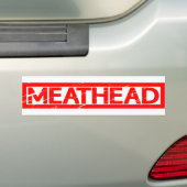 Meathead Briefmarke Autoaufkleber (Auf Auto)