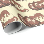 Meatloaf Mashed Potato Gravy Mushrooms Diner Food Geschenkpapier (Rolleneckpunkt)