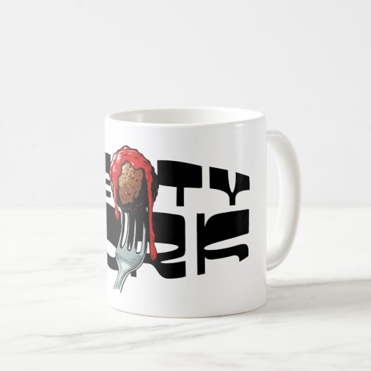 Meaty Fork (Mighty Force) Kaffeetasse (VorderseiteRechts)