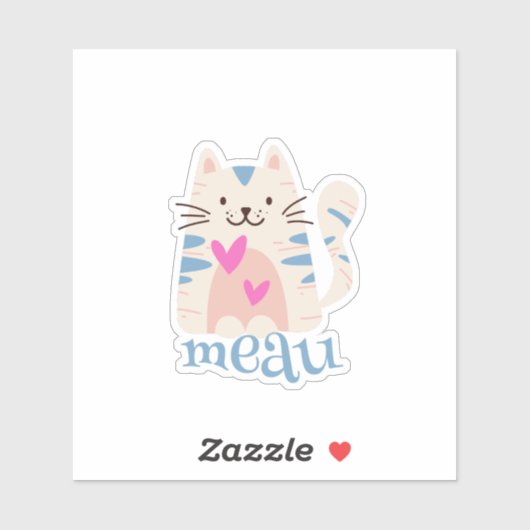 Meau I Liebe Aufkleber (Blatt)